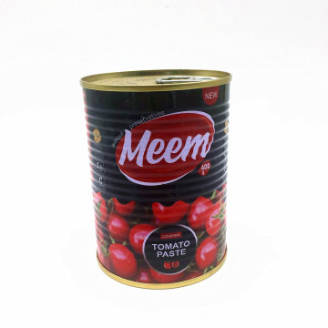 Remise de prix pas cher sur la vente 400g facile à ouvrir 28-30% pâte de tomate fraîche brix, ketchup de tomate, purée de tomate